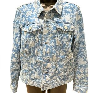 Talbots Floral Jean jacket